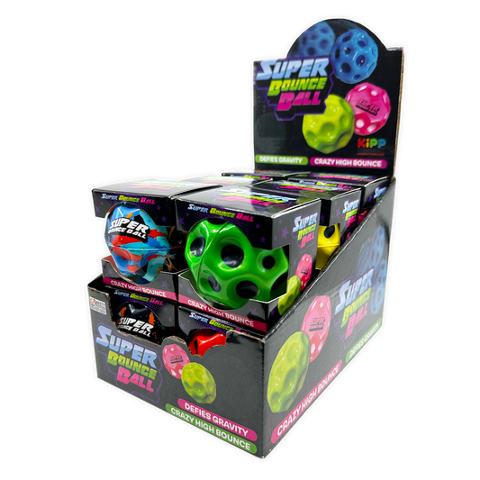 So Much Fun! Super Bounce Ball Boxed Assortment - 12/Display: Wholesale Price