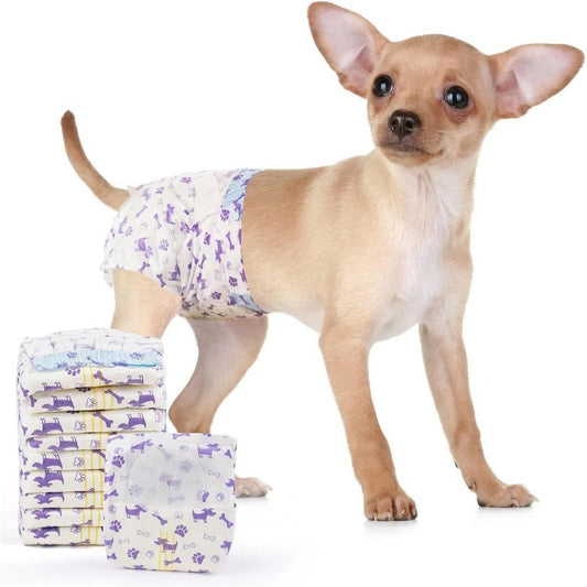 Super Absorbent Female Dog Diapers by MICOOYO size small 20 pcs