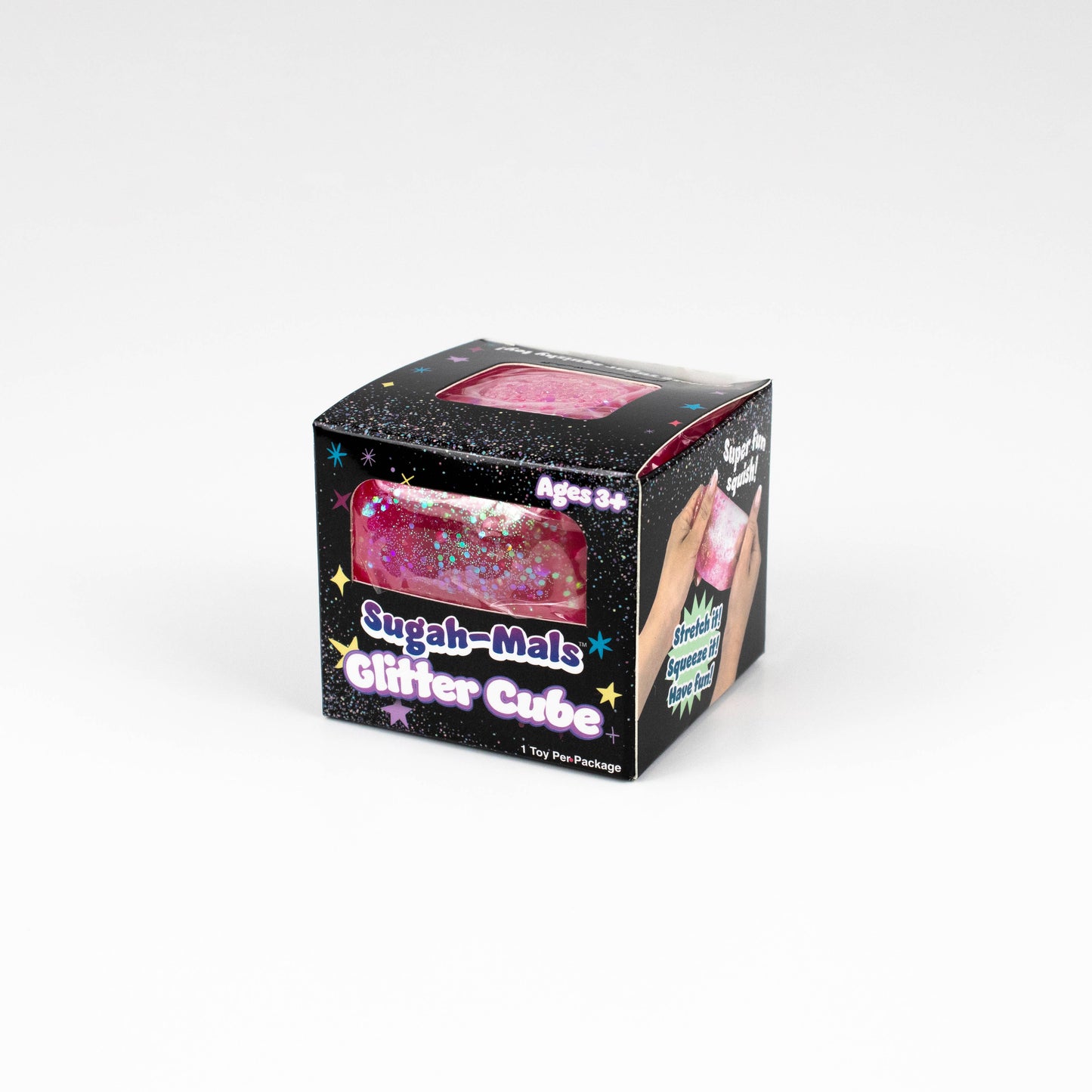Sugah-Mals Glitter Cubes - 48pc Assortment- Squishy Fidget