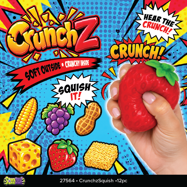 CrunchZ Crunchy Food Squishy Sensory Fidget Toy | PREORDER
