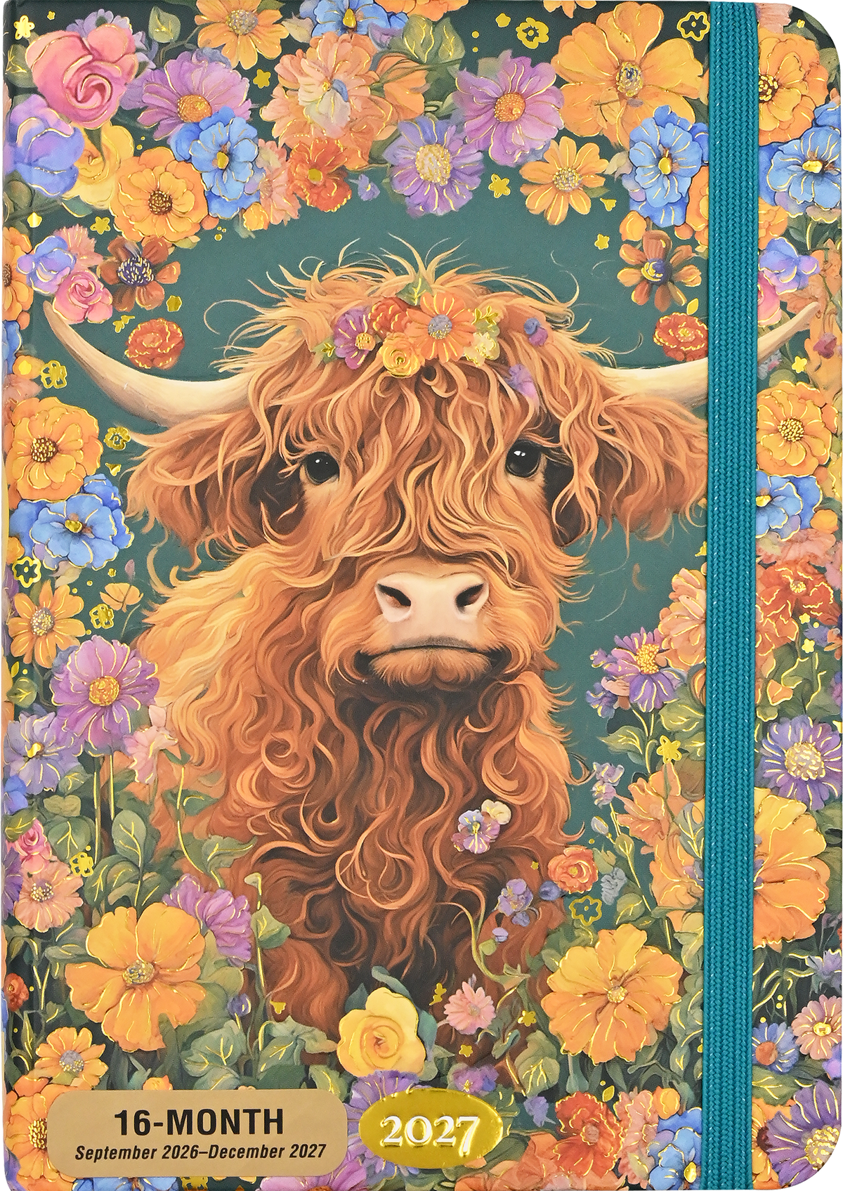 2027 Highland Cow Weekly Planner