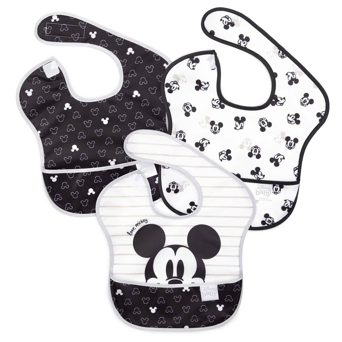 SuperBib® 3 Pack Love, Mickey My Minky Obsession