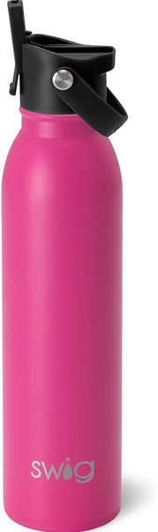 Hot Pink Flip + Sip Water Bottle (20oz)
