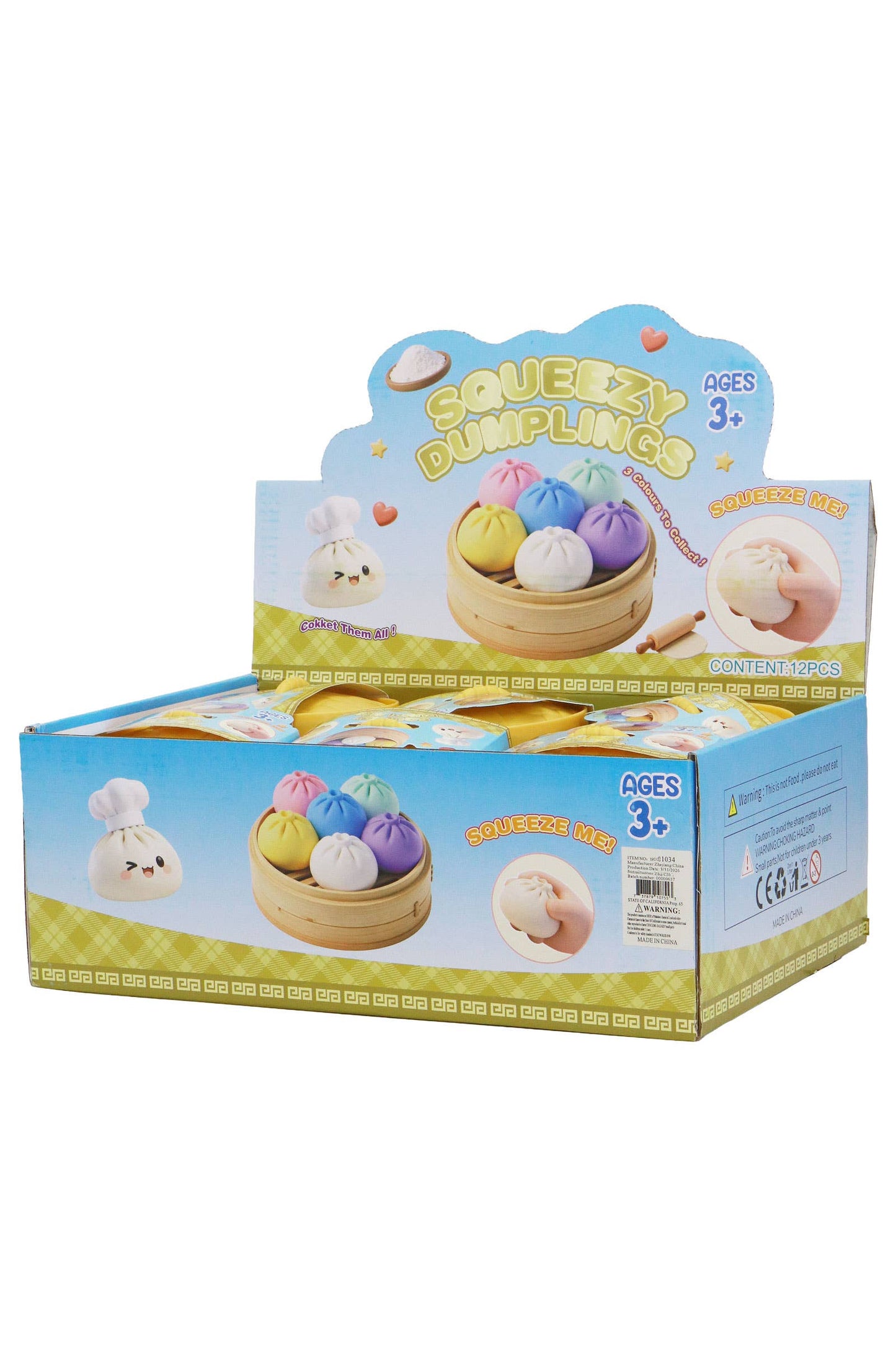 Glitter Jelly Bao Bun Dumpling Jiggly Slime Squishy