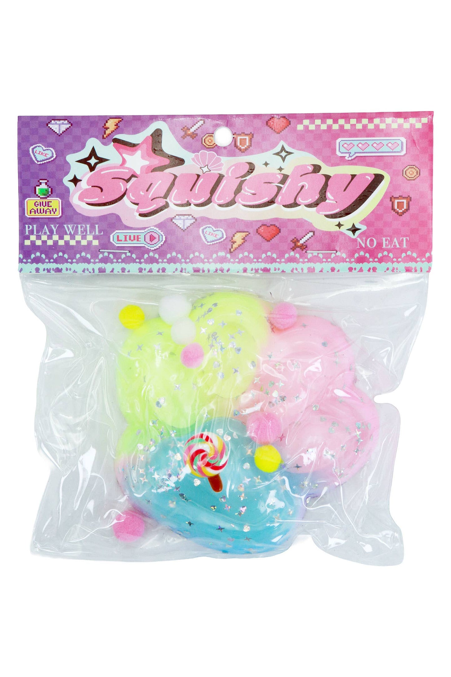 Jumbo Pastel Paw Ombre Mochi Sticky Squishy - 4.75 Inch