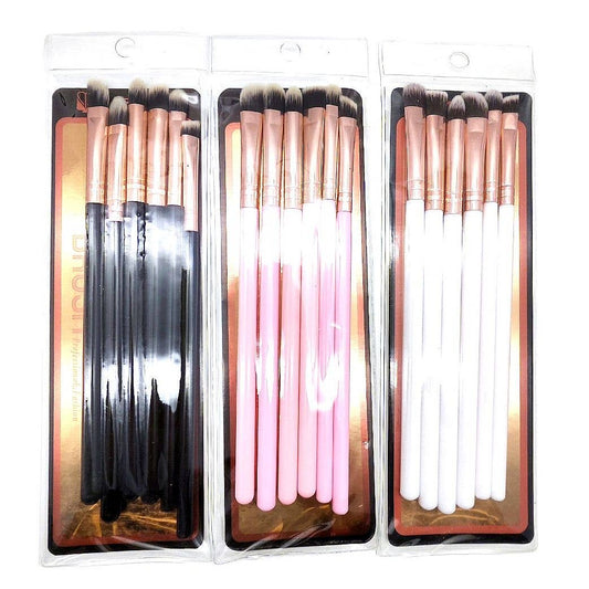 Multi Color 6 pieces Makeup Brush Set (F386) (shipping invoice will be sent 7/22)