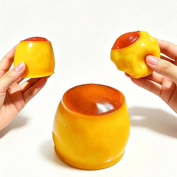NEW ARRIVAL!! Crunch & Squish Caramel Pudding Crunchy Squishies®