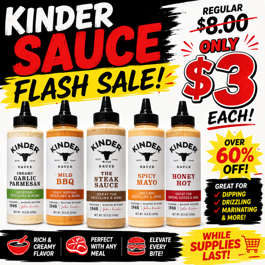 🔥 KINDER SAUCE MYSTERY FLASH SALE! 🔥