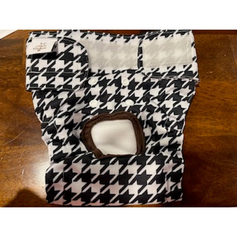 3 pk of dog diapers Med. Herribone pattern