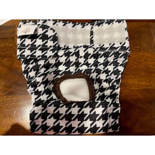 3 pk of dog diapers Med. Herribone pattern
