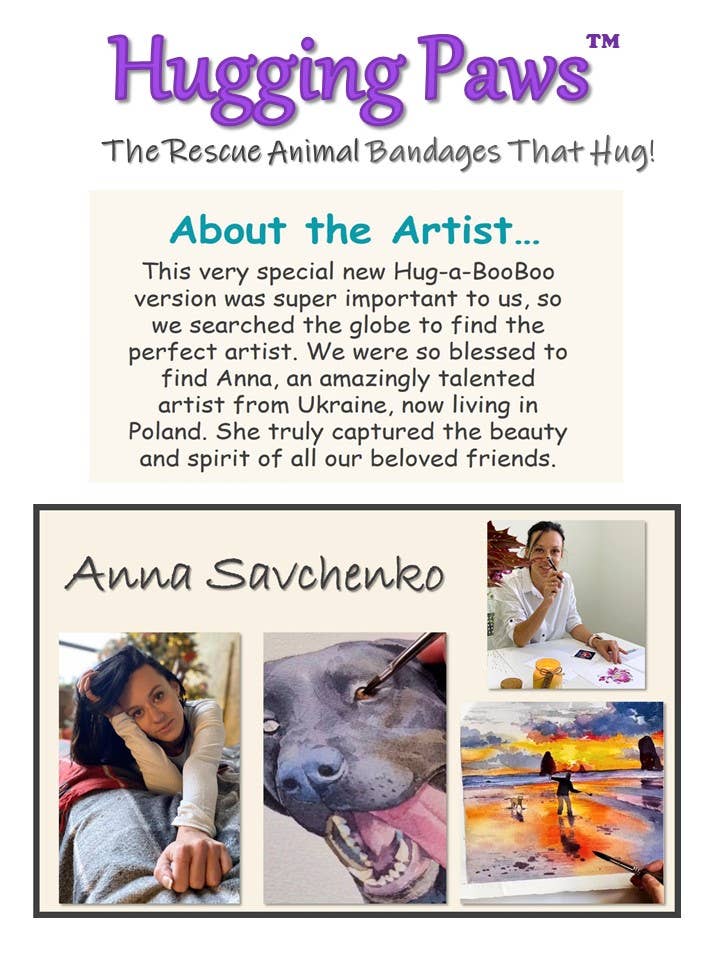 Hug-a-BooBoo "Hugging Paws Rescue Dogs" Bandages F269