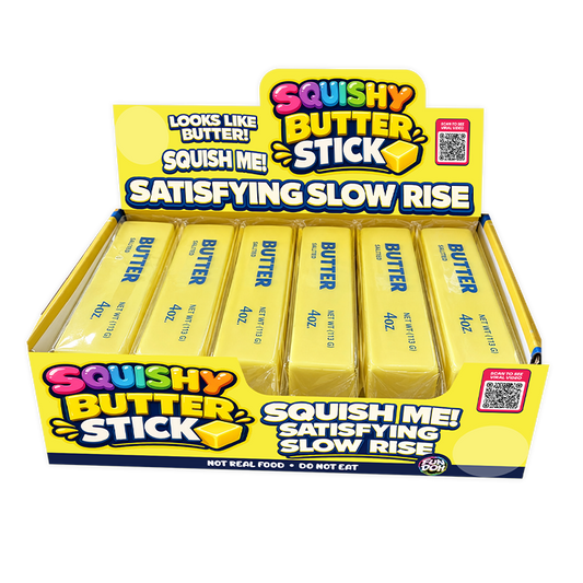 ARRIVING MID JULY Fun Doh 6" Butter Stick Slow Rise Fidget Toy -