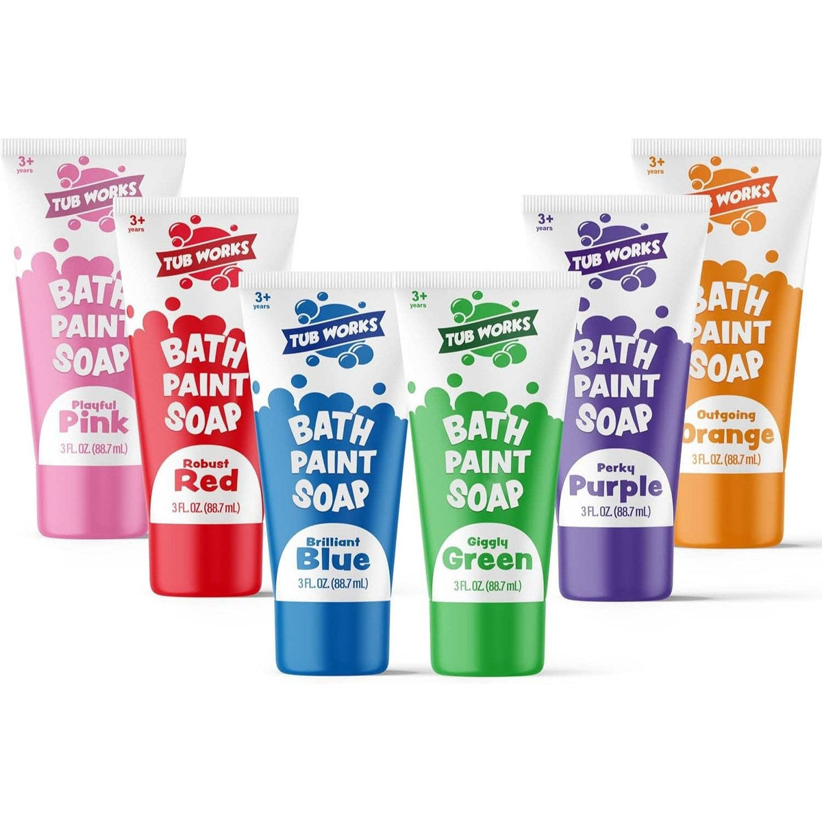 Tub Works® Bath Paint Soap Bath Toy, Classic 6 Pack