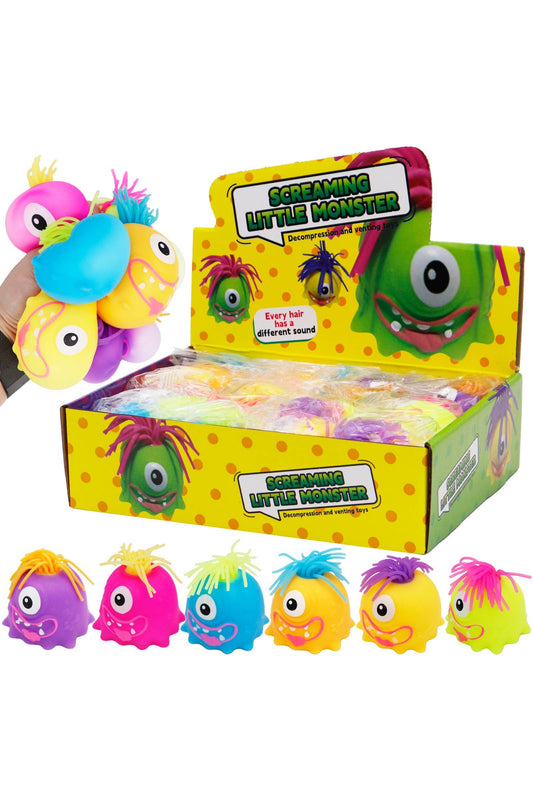 Noodle Hair Monster Fluffy Slime Filled Squishy MYSTERY COLOR