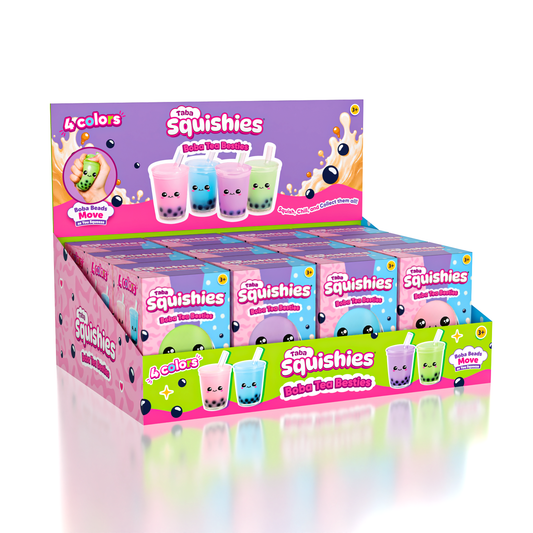 Taba Squishies Boba Buddies Mini Bubble Tea Squishy Fidget Toy