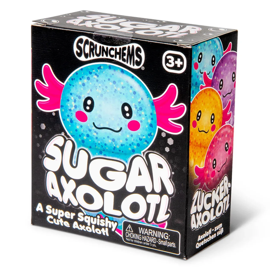 PREORDER ARRIVES MID AUGUST Scrunchems® Sugar Axolotl Squishy Fidget Toy (1pc) Assorted