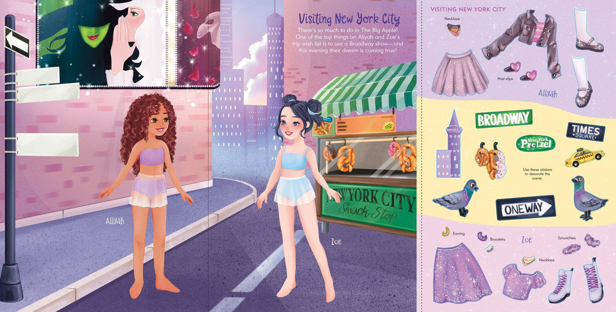 Vacation Sticker Doll Dress-Up Book