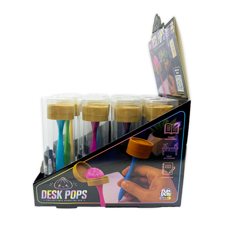 Fun Doh Squishy Dumpling Pen Desk Pop Variety - 12/Display: Wholesale Price