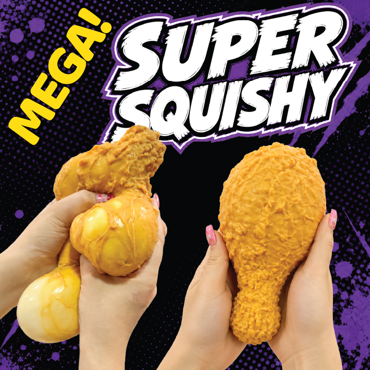 Fun Doh MEGA 8" Food Squishies Sensory Toy - 12/Display: Wholesale Price