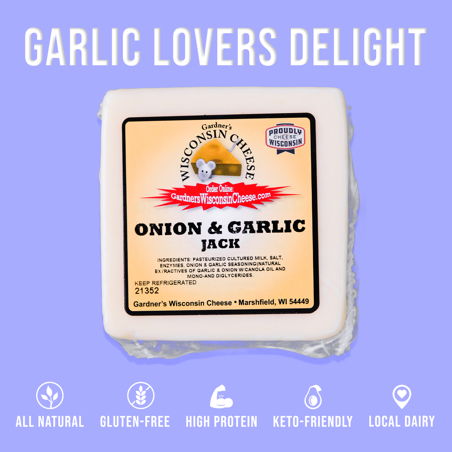 Onion & Garlic Jack Cheese