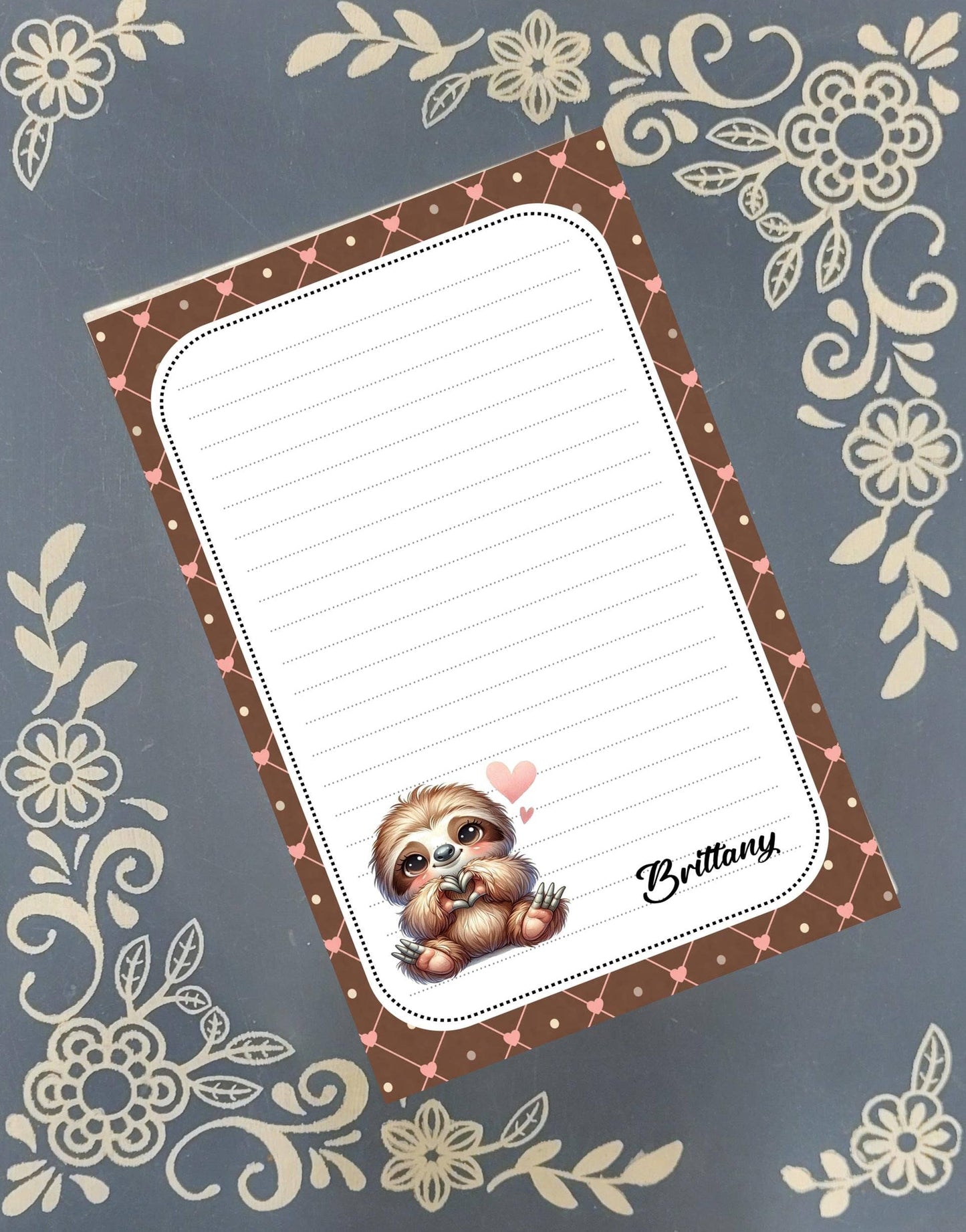Notepad Sloth  Stationery