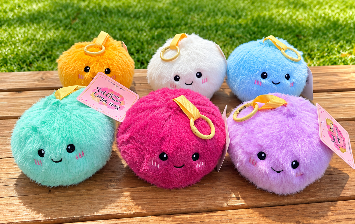 4.5-inch Plush Squishy Dumpling Keychain & Bag Charm