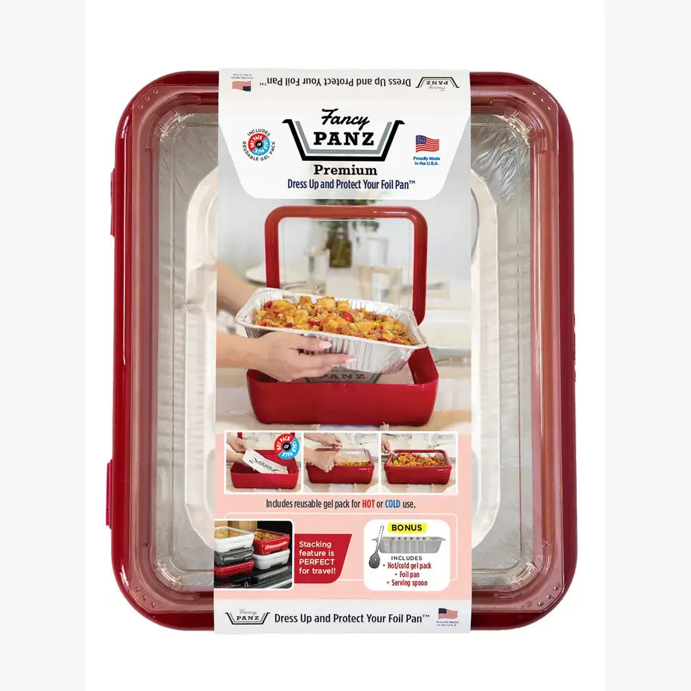 PREORDER Premium Set - Pan Frame w/ Lid & Hot or Cold Gel Pack - Red