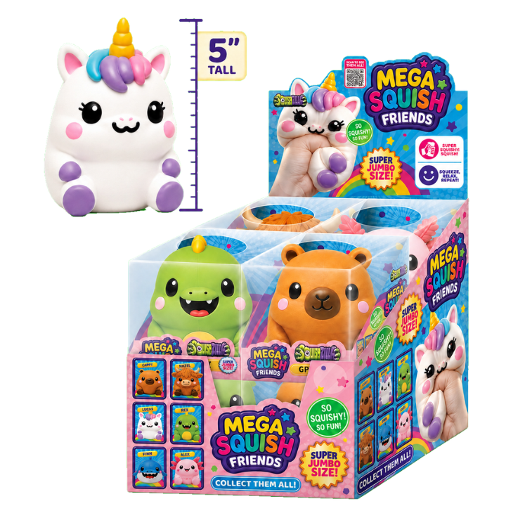 Fun Doh MEGA 5" Dough Squishy Friends Sensory Toy- 8/Display: Wholesale Price