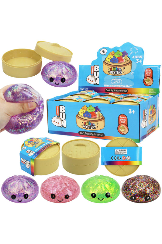 NEW ARRIVAL Glitter Maltose Putty Bao Bun Dumpling Squishy