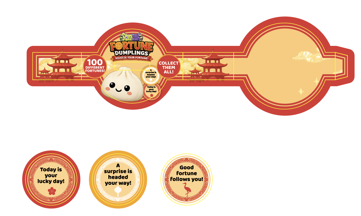 New Arrival!! Fun Doh™ SquishZilla™ Fortune Cookie &amp; Dumpling Squishy 🥠🥟