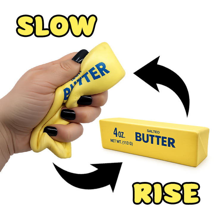 NEW ARRIVAL  Fun Doh 6" Butter Stick Slow Rise Fidget Toy -