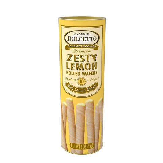 Dolcetto Wafer Rolls - Lemon (Can) 3oz