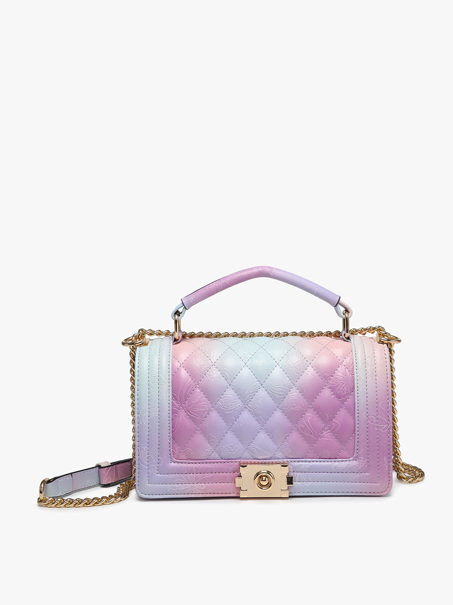 SALE $25 RETAIL $52 PP2045 Emme Quilted Ombre Butterfly Crossbody