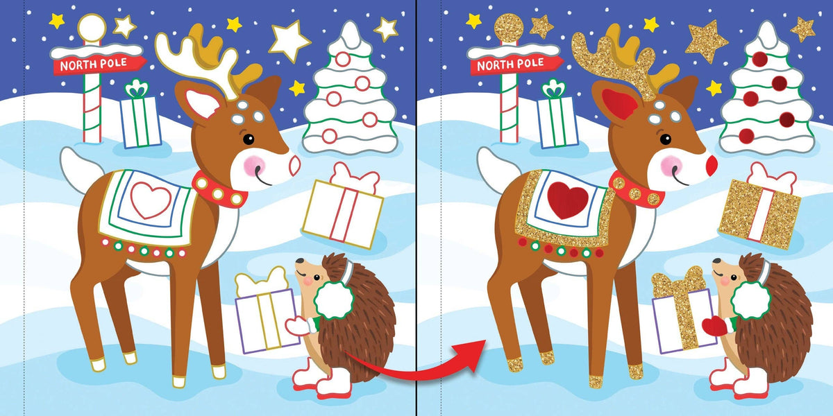Color-By-Foil Sticker Book -- Christmas