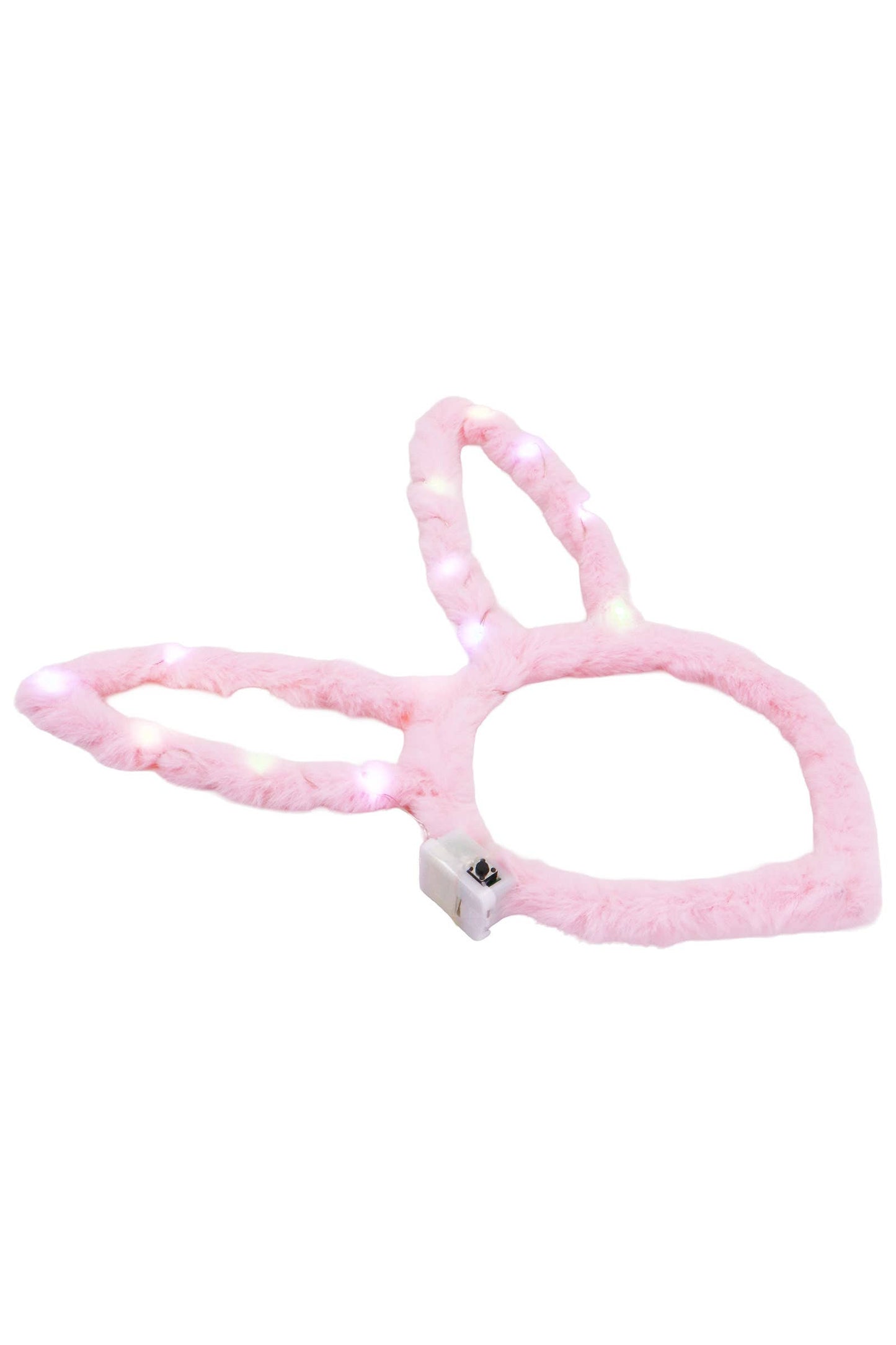 Pointy Hollow-Out Pastel Bunny Ears Fuzzy Faux Fur Hairband~COLOR SHIPPERS CHOICE