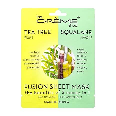 The Crème Shop Fusion Face Mask – Tea Tree & Squalane
