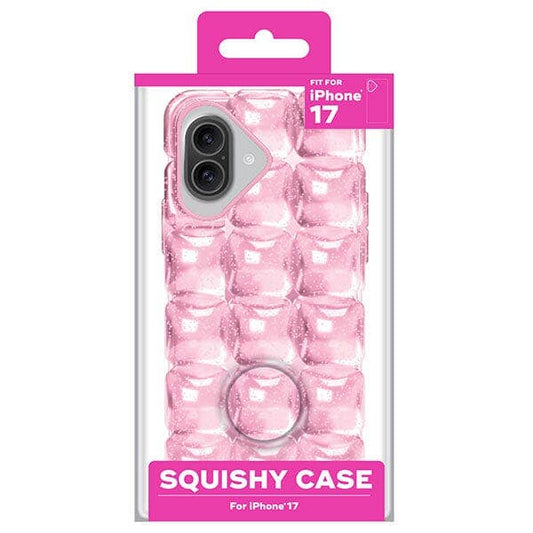 ARRIVES MID AUGUST SugarSqueez Squishy Fidget Jelly iPhone Case in Blue or Pink (1pc)  Pink / IPhone 17