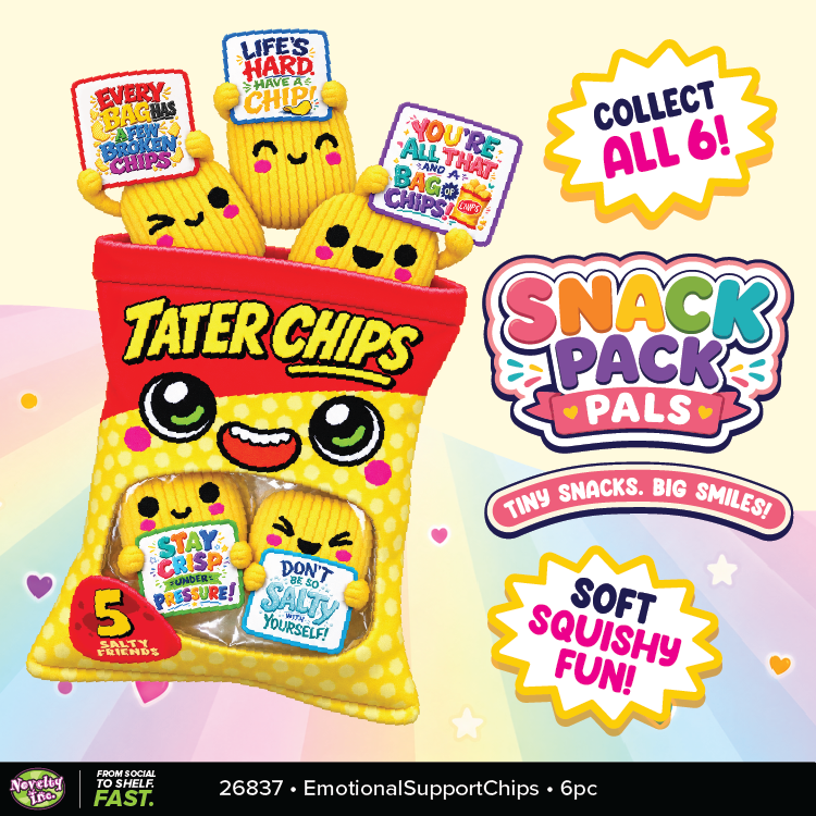 Snack Pack Pals Emotional Support Snack Plush Set | PREORDER