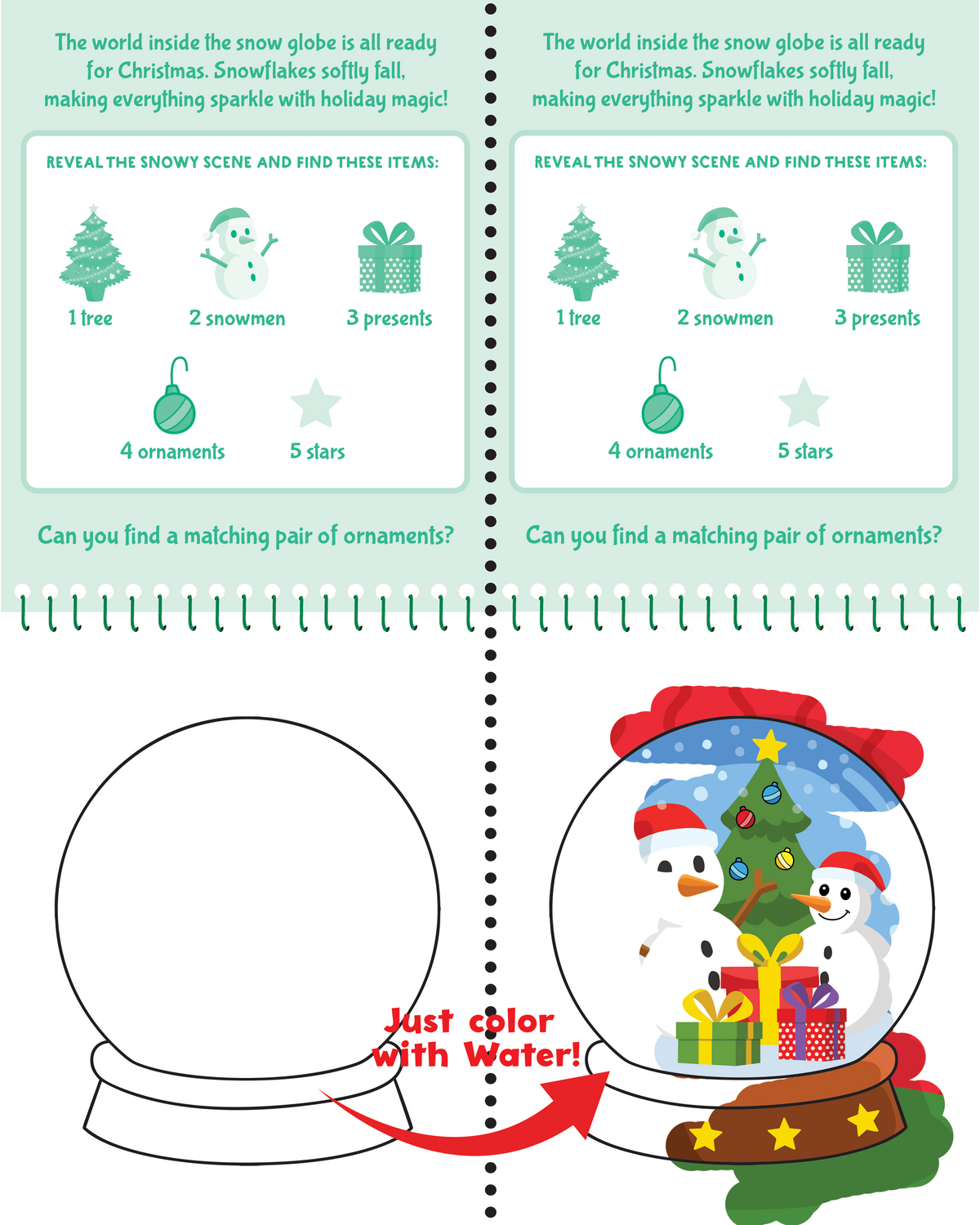 Color With Water - Christmas