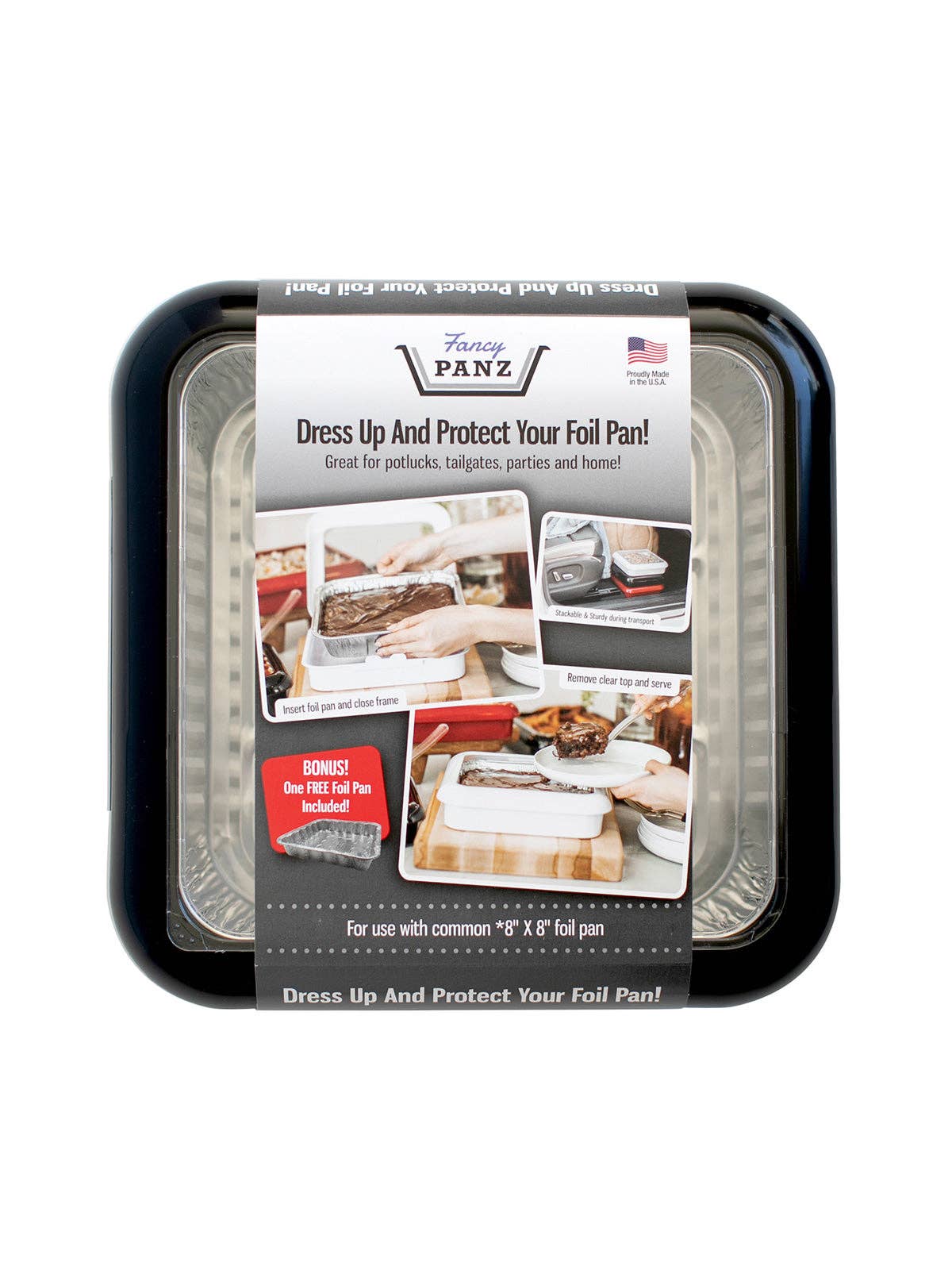 PREORDER Square Set - 8x8 Pan Frame w/ Lid & Serving Spoon - Charcoal