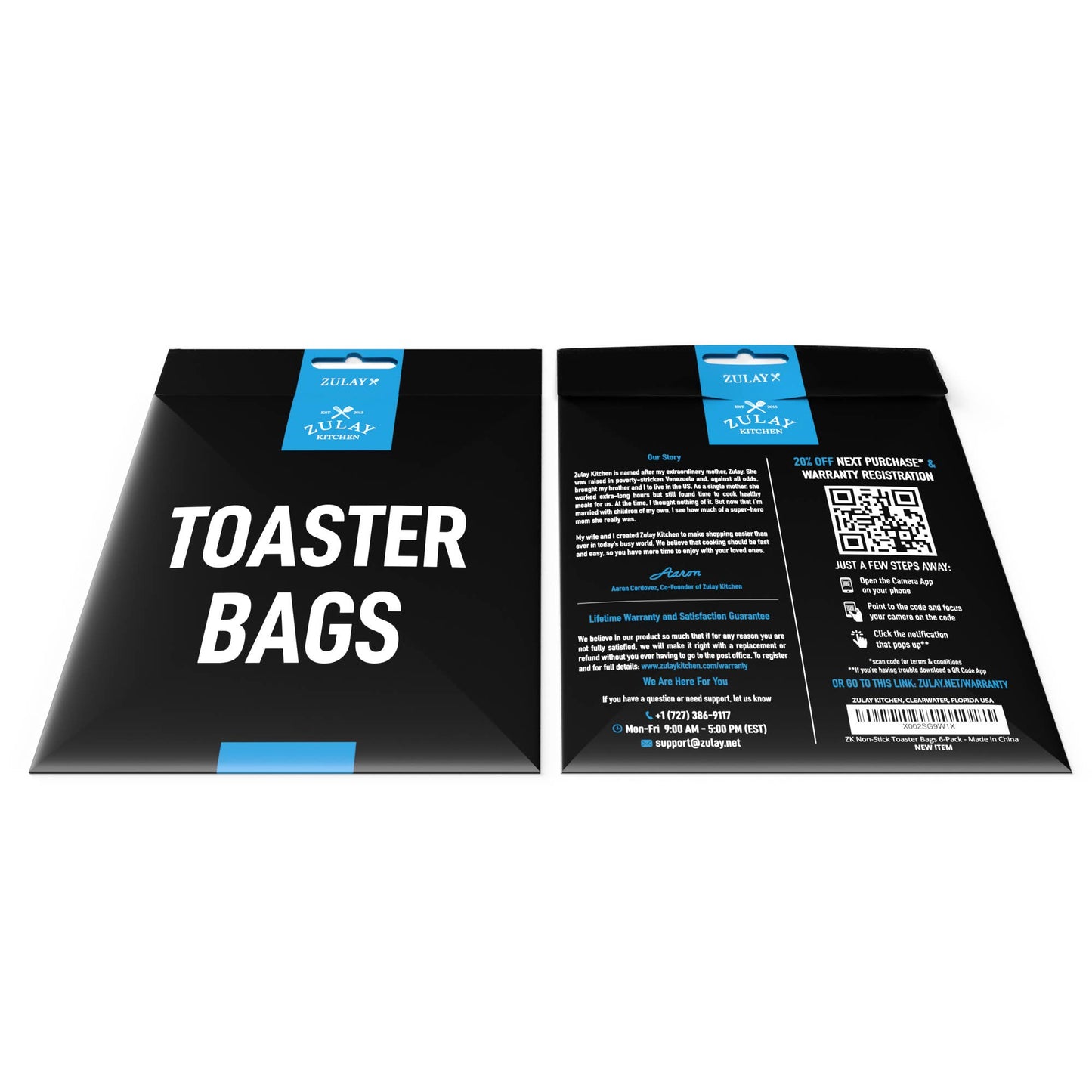 Reusable Toaster Bags - 6 Pack F151