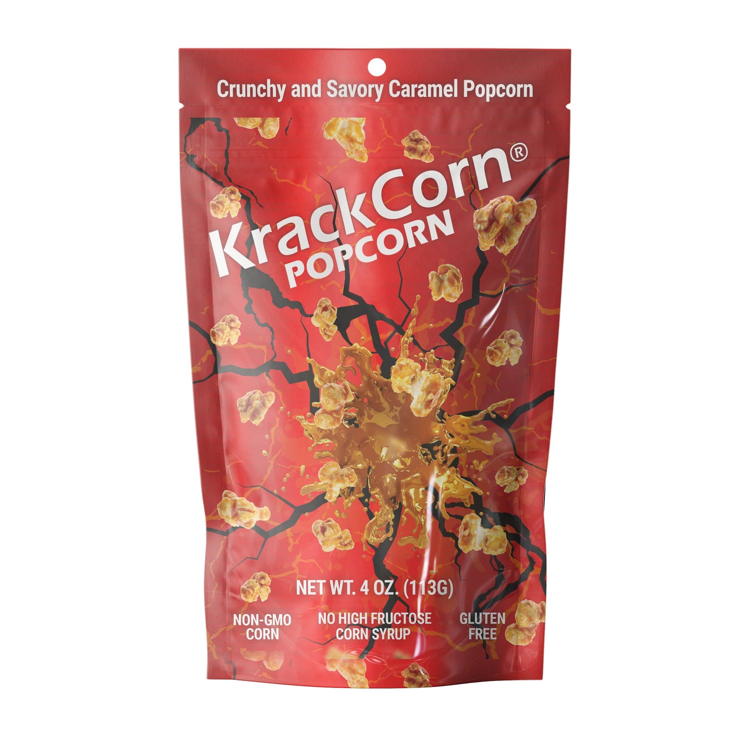 KrackCorn Popcorn 4oz Original Caramel