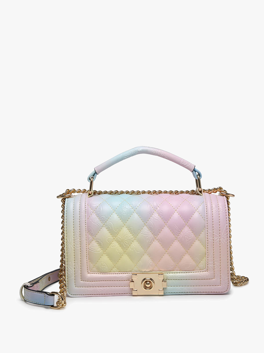 SALE $25 RETAIL $52 PP2045 Emme Quilted Ombre Butterfly Crossbody