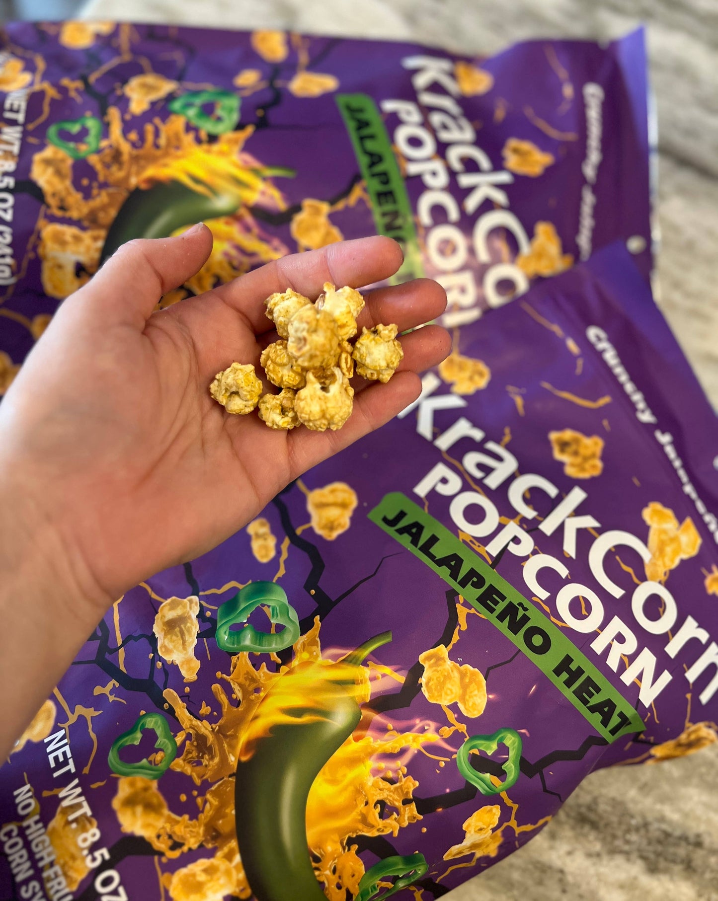 KrackCorn Popcorn 8.5oz Jalapeno Heat