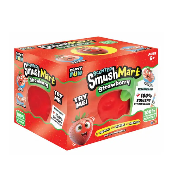 PREORDER ARRIVES EARLY OCTOBER Rms® Smushmart™ Giant Scented Strawberry Squishy 1pc