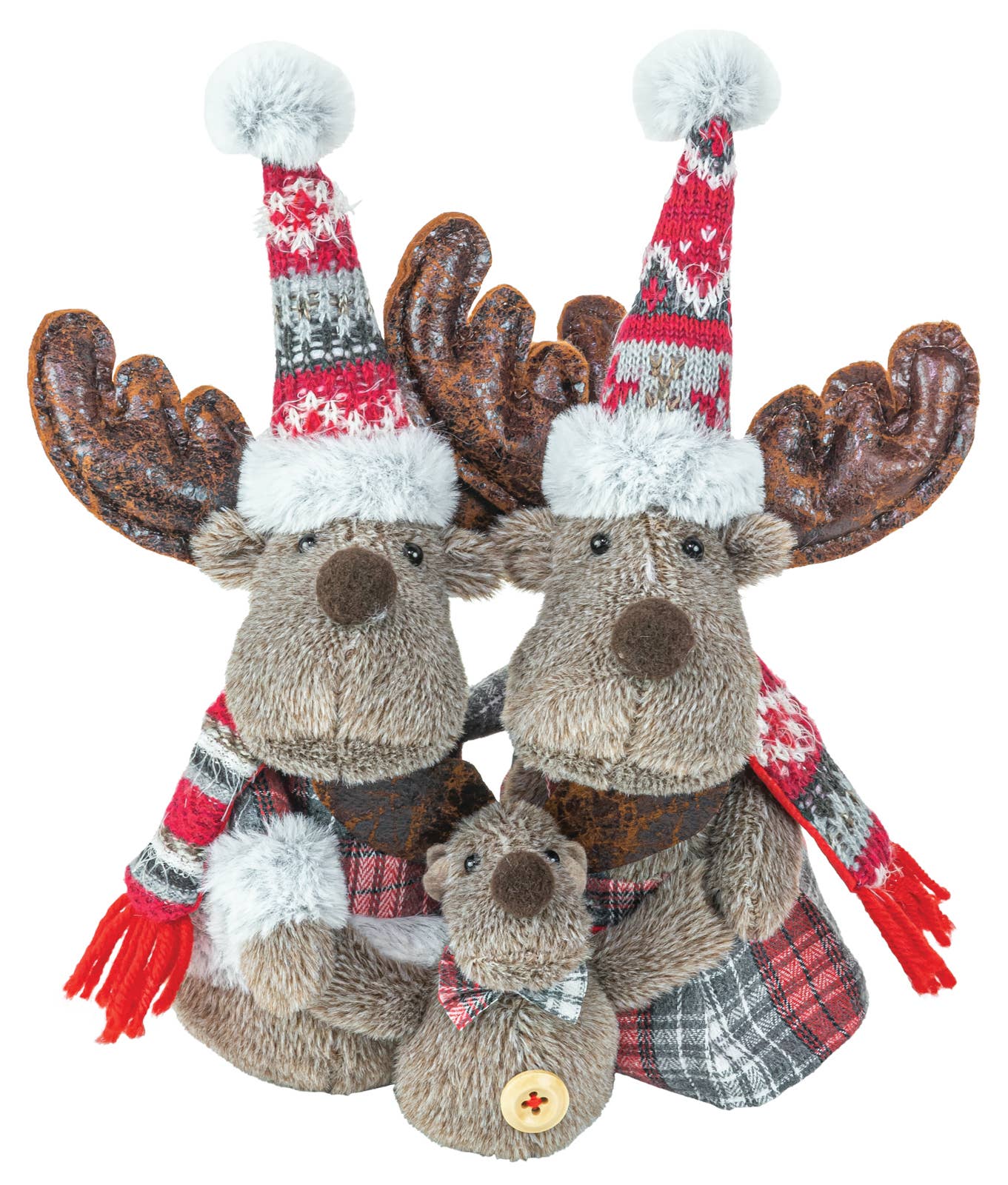 JOLLY PLAID MOOSE FAMILY