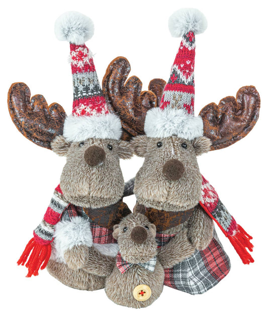JOLLY PLAID MOOSE FAMILY