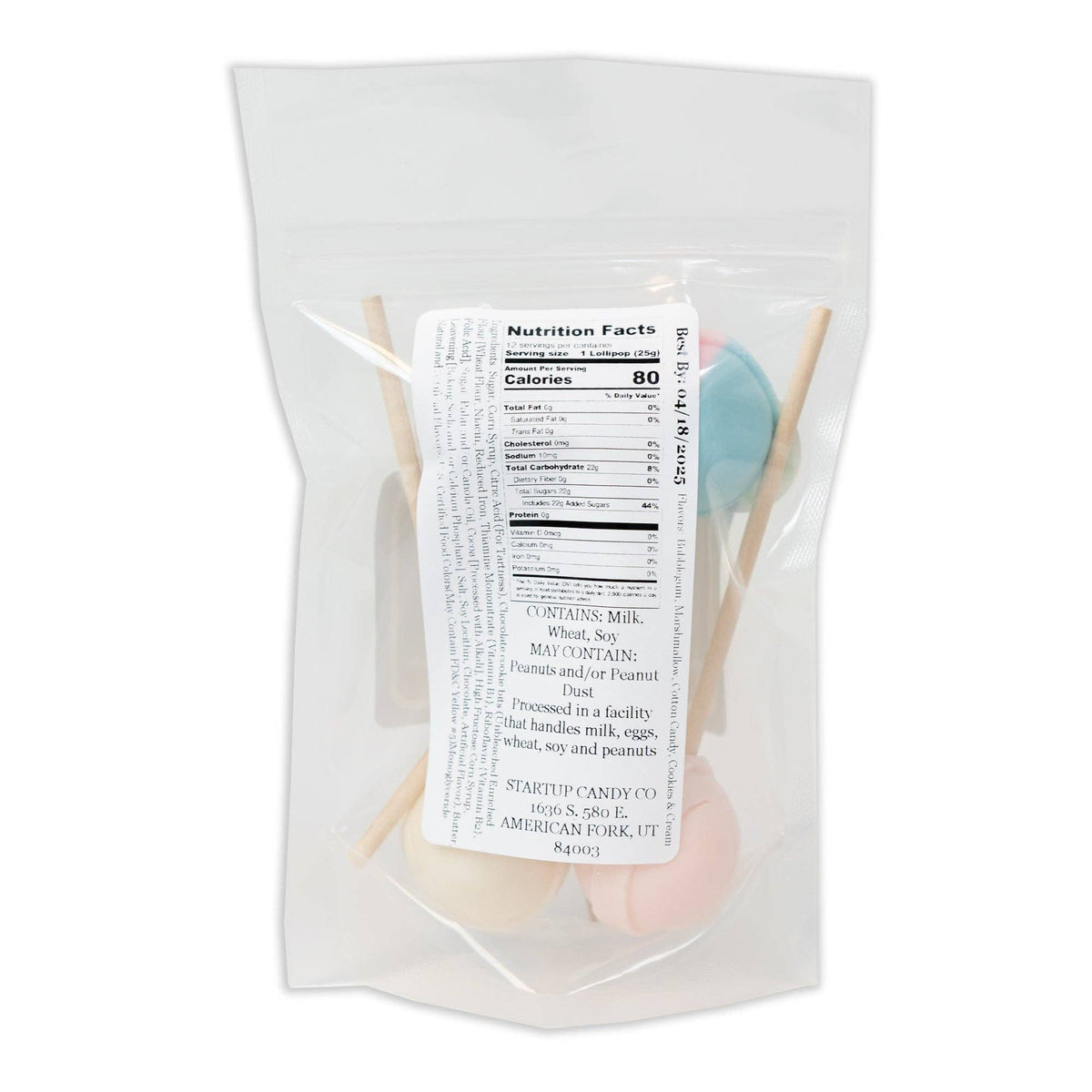 Sugar Rush Jumbo Pop Assortment - 4 count: Single 4 Pack