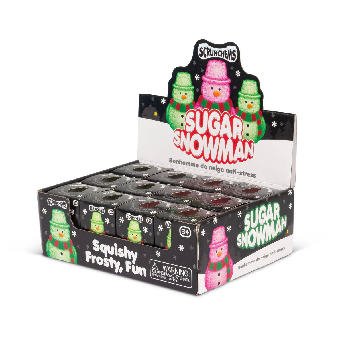 Scrunchems Sugar Snowman Squishy Fidget Toy (1pc) Color MYSTERY PREORDER EARLY OCTOBER