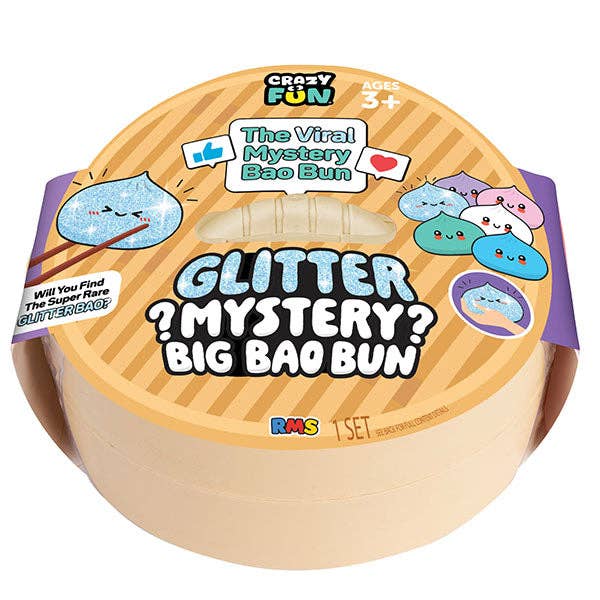 PREORDER ARRIVING LATE SEPTEMBER RMS® Crazy Fun™ 7" Bao Bun Mystery Squishy Rare Gltr